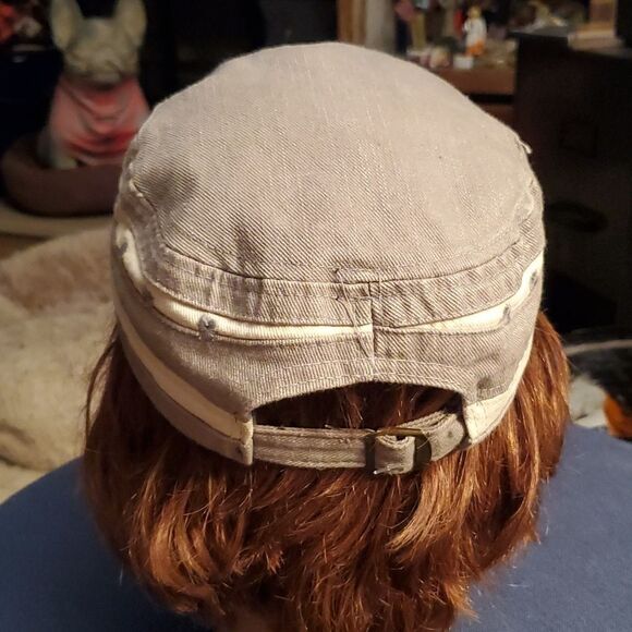 Adiktd Black Military Style Hat One Size women's - Picture 5 of 7